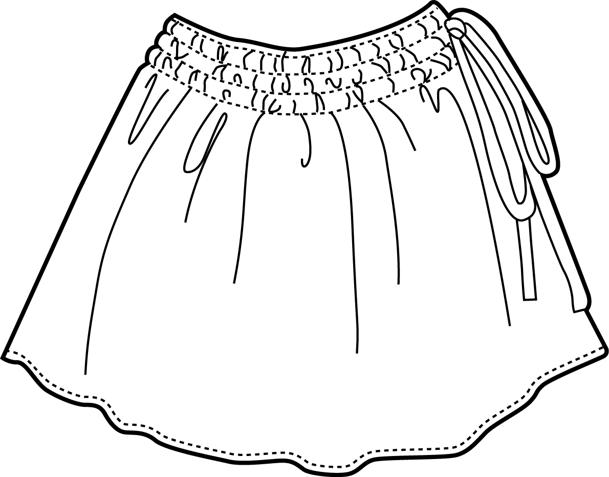 1190x931 Skirt Coloring Pages