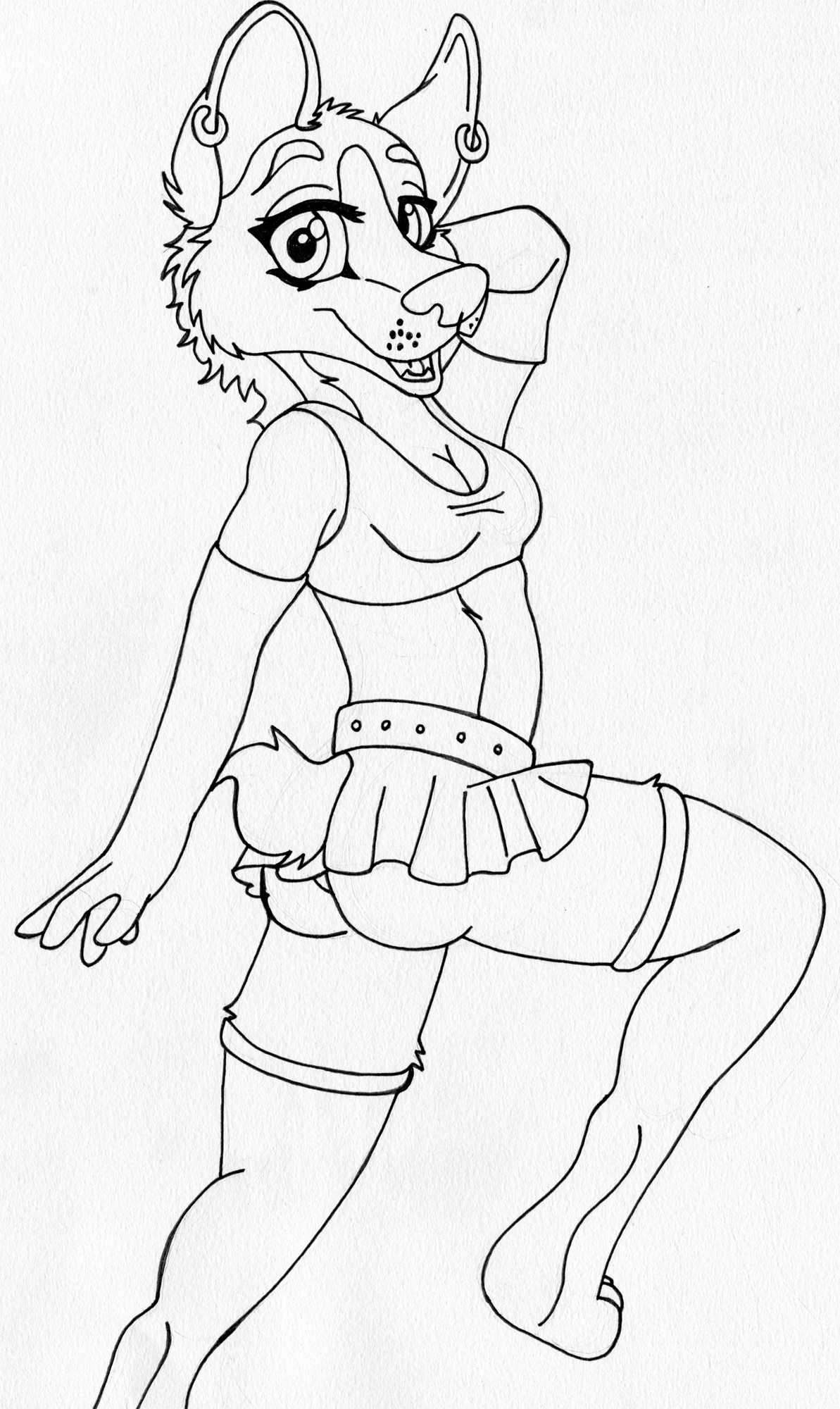 1193x2000 Chartrise Short Skirt Weasyl