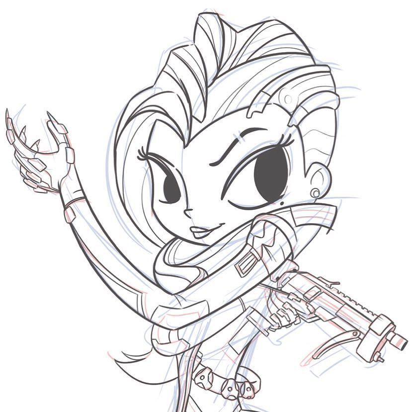 829x829 Boop! Another Progress Shot. Sombra Inks