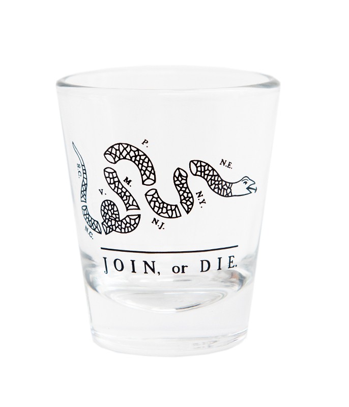 686x800 Newseum Online Store Join Or Die Shot Glass