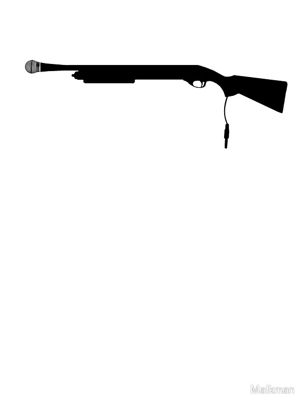 600x800 Shotgun Mic Stickers By Malkman Redbubble