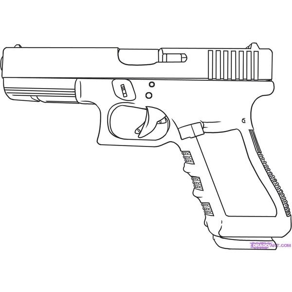 600x600 Drawings Of Guns