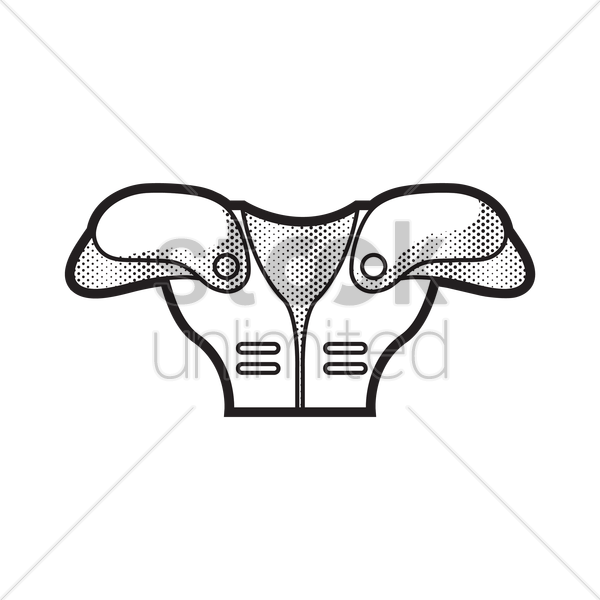 600x600 Shoulder Pad Vector Image