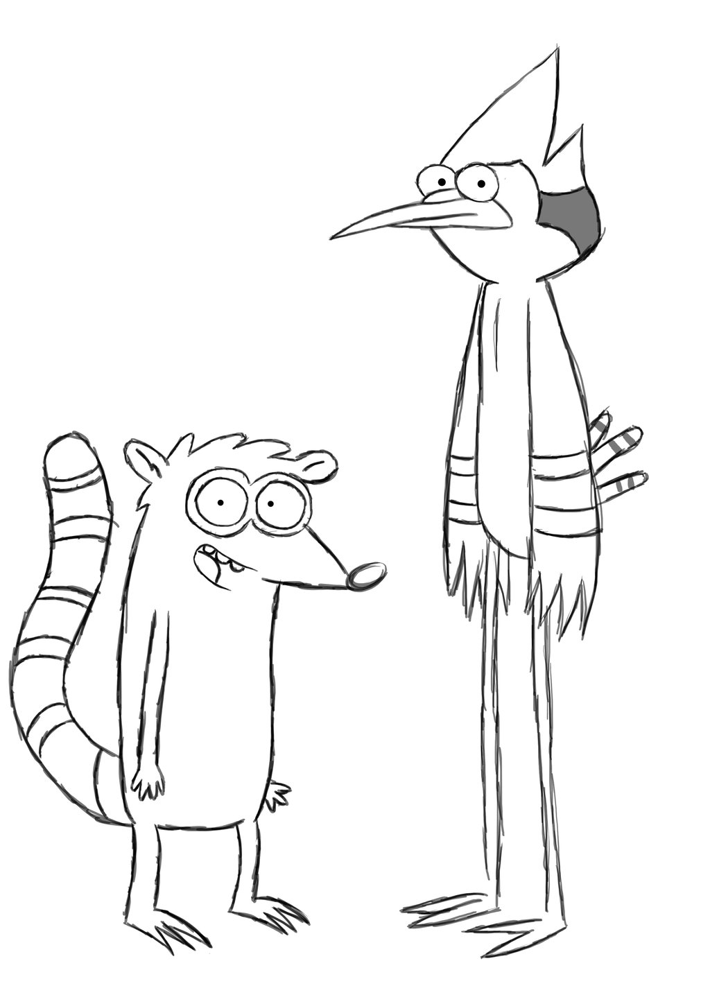 1024x1448 Regular Show Sketch By Iamshield