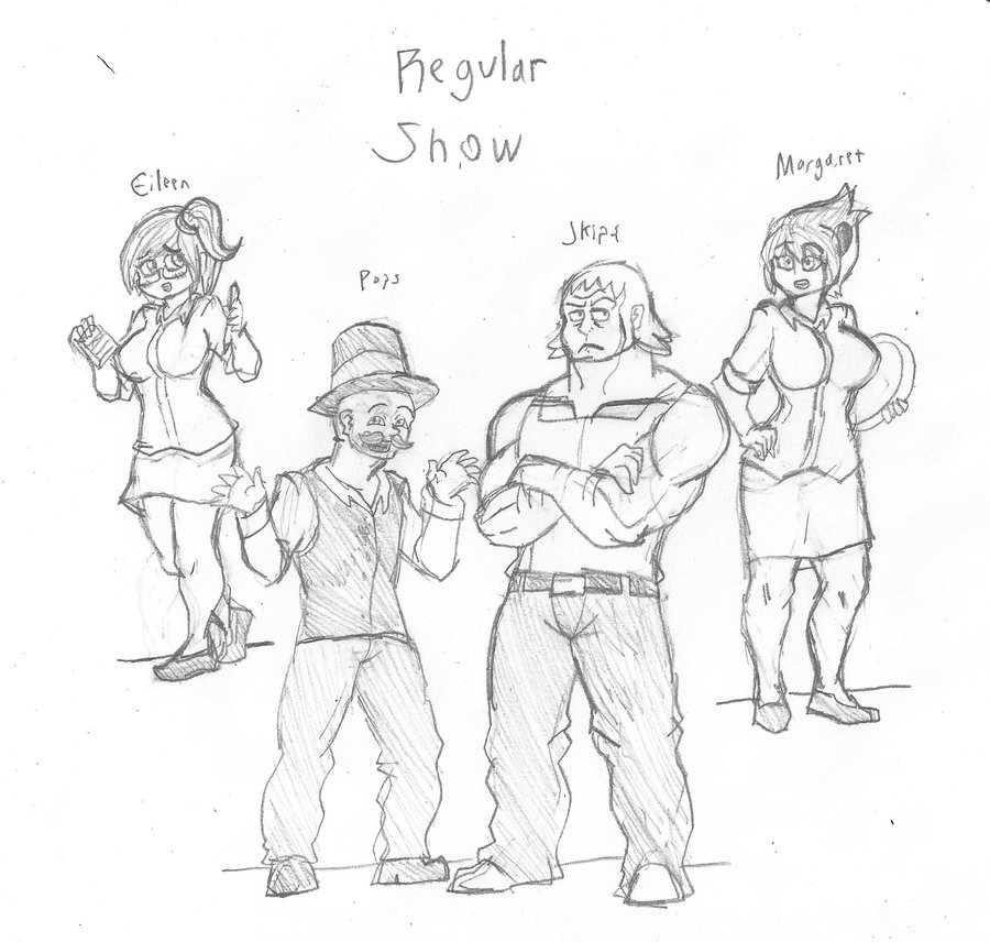 900x856 Regular Show More Humanized Characters By Brian12