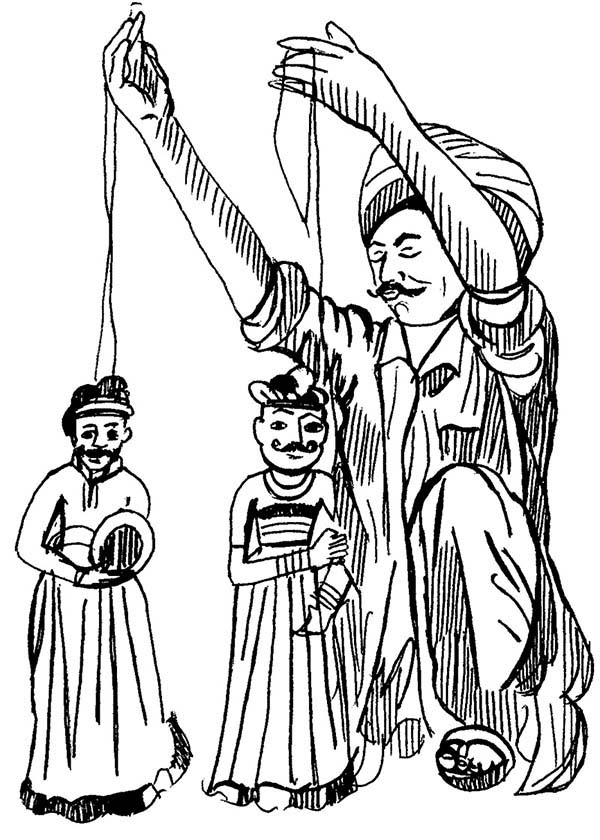 600x840 Awesome Puppet Show Coloring Page Coloring Sky