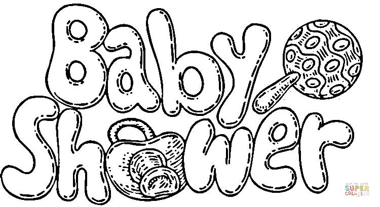750x409 Baby Shower Celebration Coloring Page Free Printable Coloring Pages