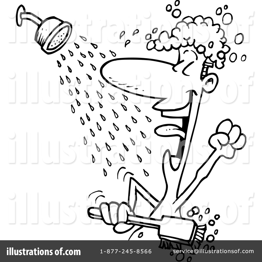 1024x1024 Shower Clipart Black And White