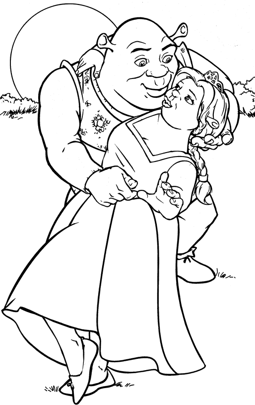 514x815 Shrek Coloring Page Disney Coloring Page