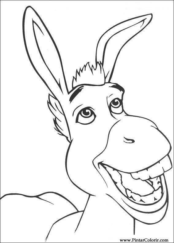 567x794 Drawings To Paint Amp Colour Shrek