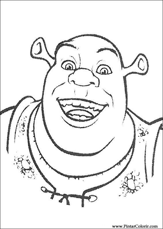 567x794 Drawings To Paint Amp Colour Shrek
