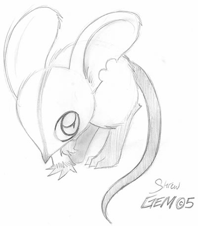 400x455 Elephant Shrew By Datalore