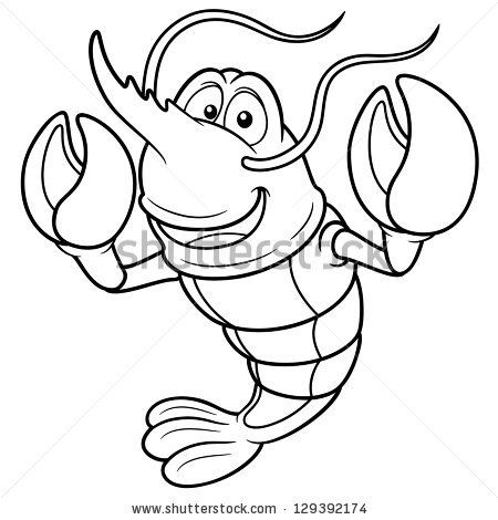 450x470 Shrimp Seafood Cartoon Vector Art, Art Illustrations And Royalty