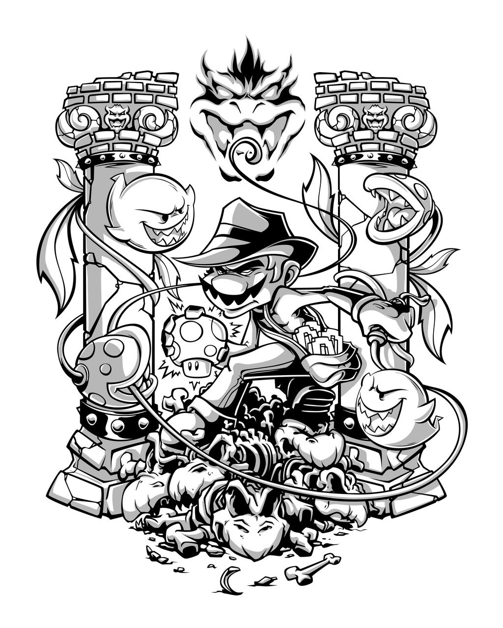 1024x1279 The Temple Of Shroom By Pnutink