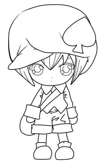 349x550 Shugo Chara Miki Lineart By Diamondshatter