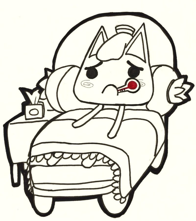 800x903 Sick Sony Cat By Smilingturtle