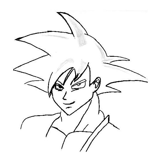 545x552 Goku Face Side View By Mckay1234