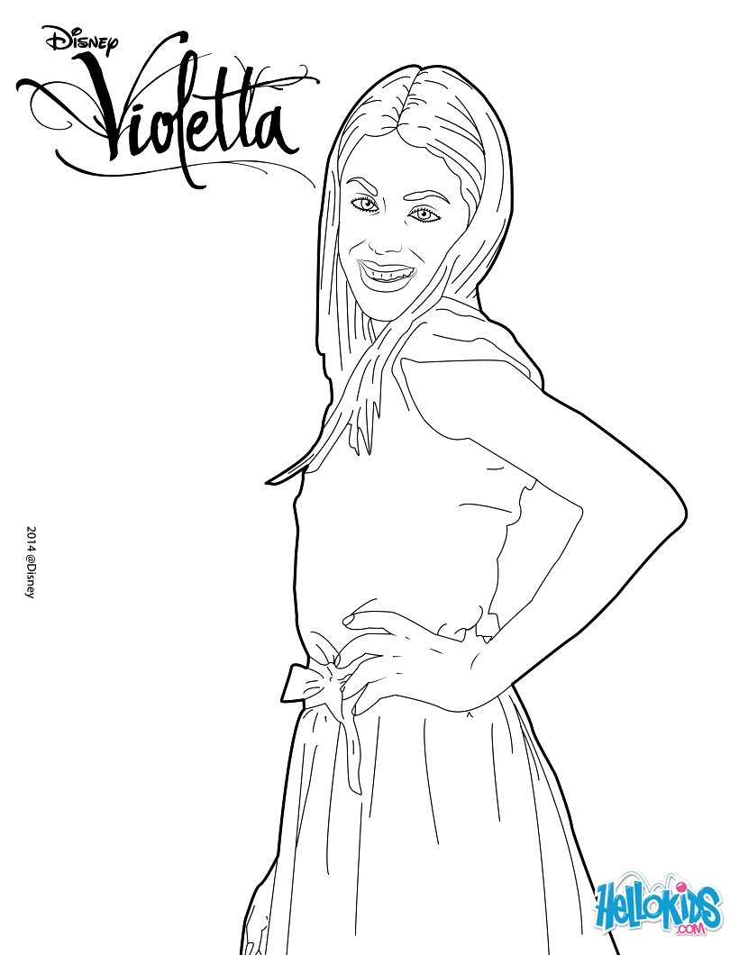 820x1060 Violetta Side Pose Coloring Pages