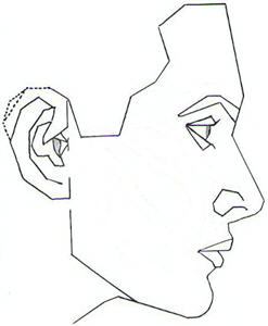 247x300 Face Profile Outline