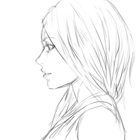 550x550 Anime Profile Drawing