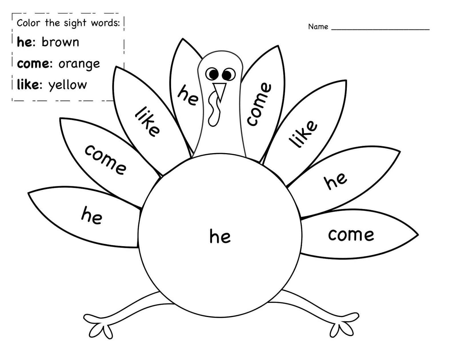 1600x1236 Kinder Learning Garden November Sight Word Freebie