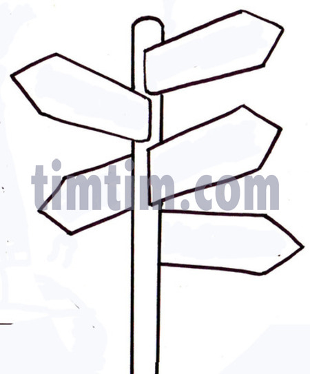 450x543 Free Drawing Of Crossroads Sign Bw From The Category Cars Trucks