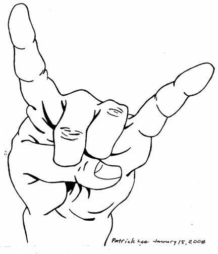 432x504 Rock Hand Sign By Soulblade35