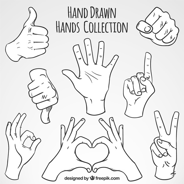 626x626 Collection Of Sign Language Icons Vector Free Download