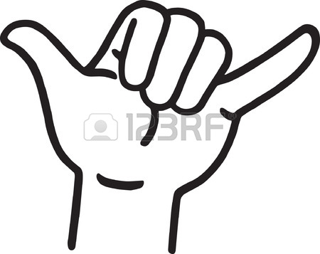 450x357 Hang Loose Hand Signal Royalty Free Cliparts, Vectors, And Stock