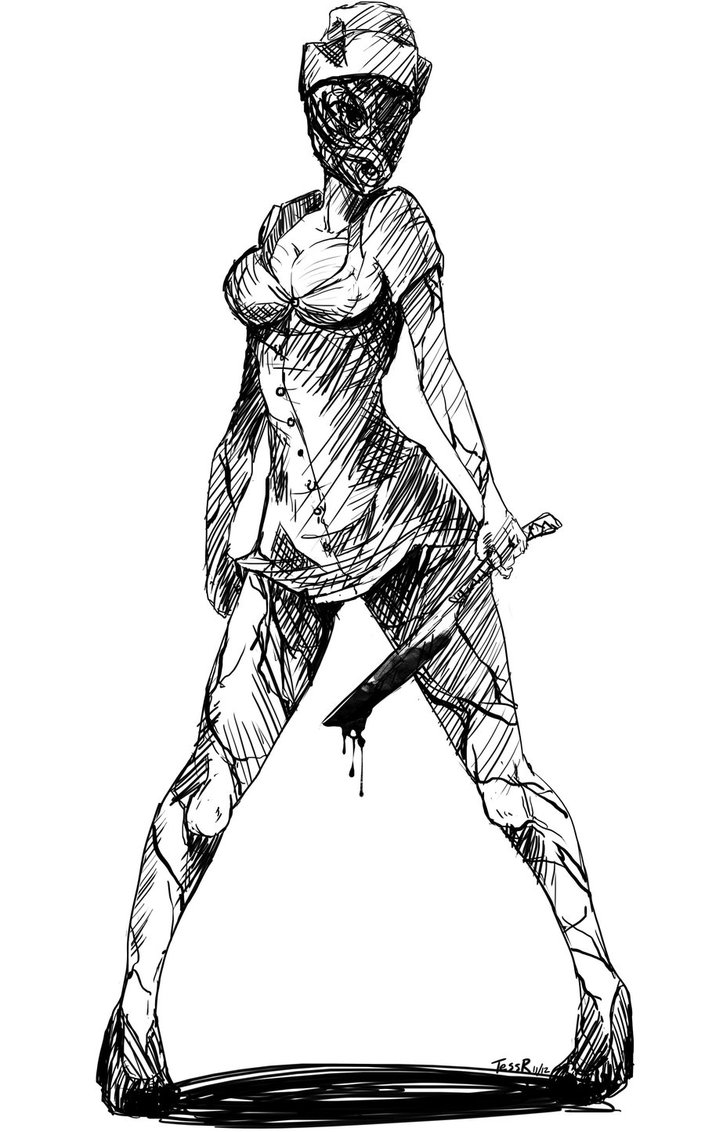 705x1132 Silent Hill Nurse By Artesstr