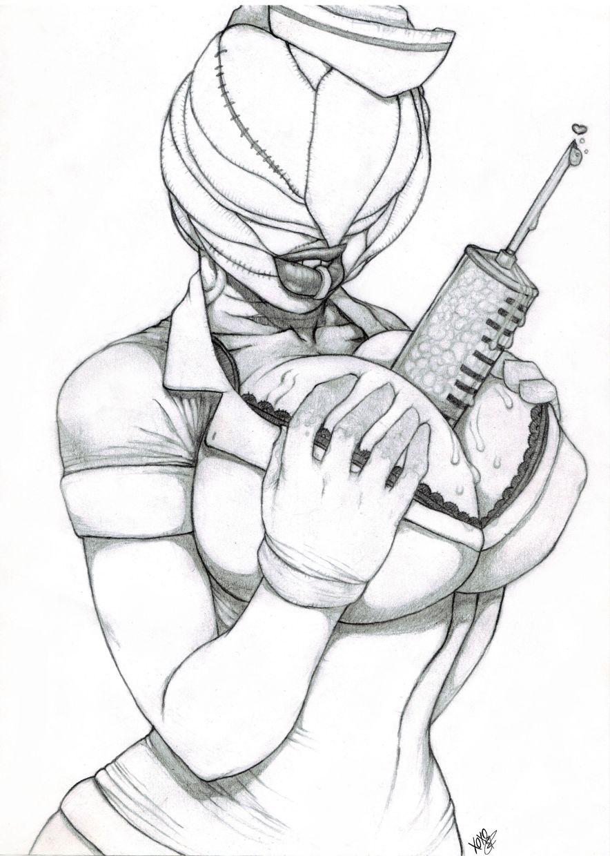 884x1240 Silent Hill Nurse By Xxspikesxx