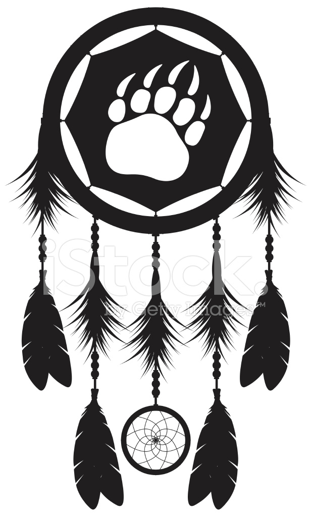 614x1024 Dream Catcher Silhouette Stock Vector