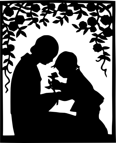 486x596 Mother And Child Silhouette Clip Art Free Vector In Open Office