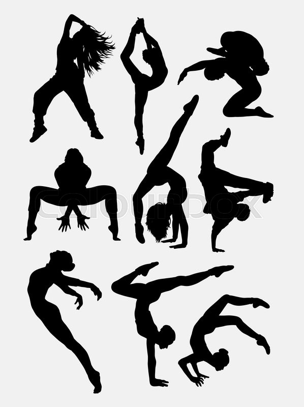 598x800 Beautiful Dancer Performing Silhouette 1. Male And Female Dance