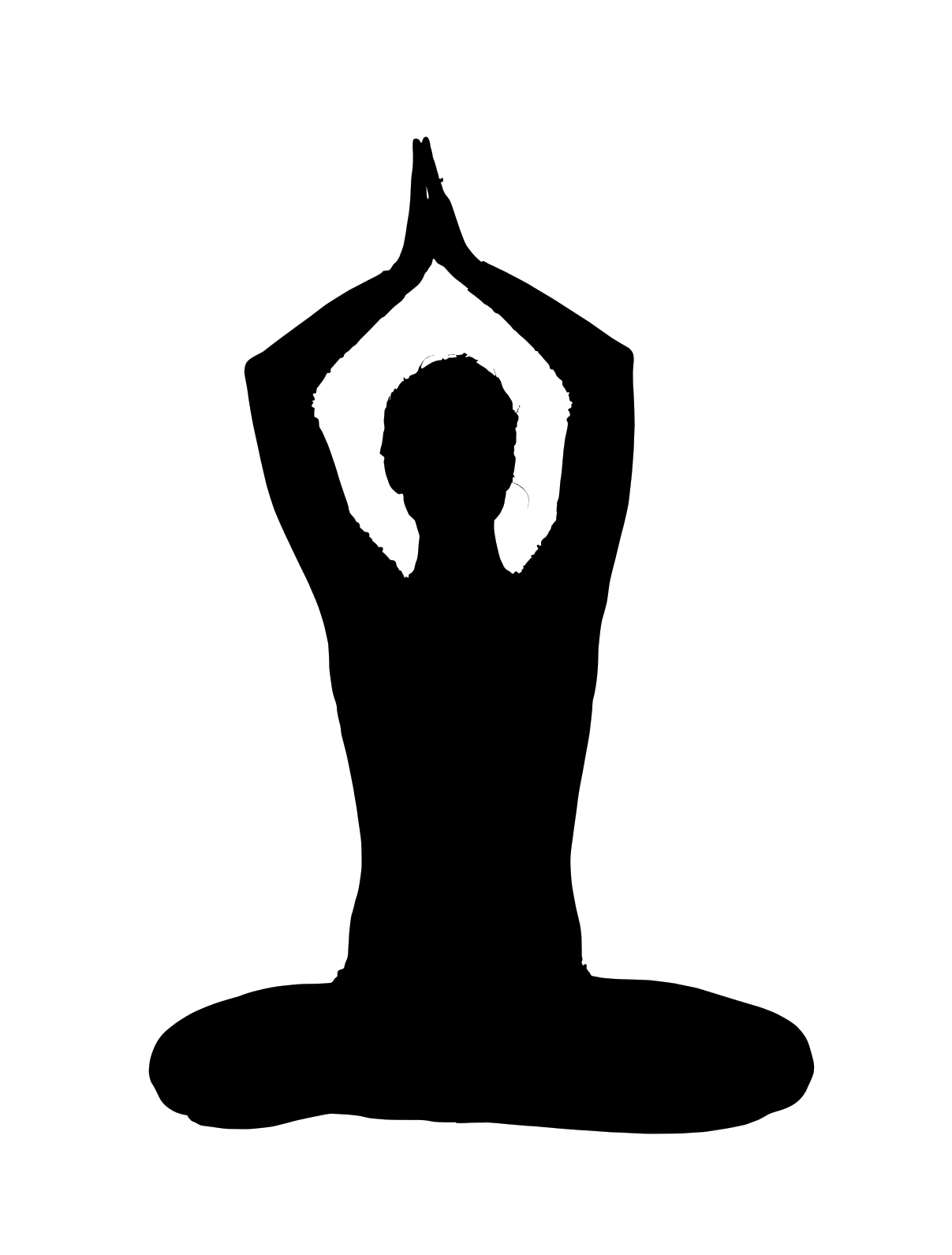 1207x1591 Free Yoga Clipart Silhouette
