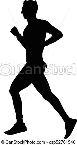 251x470 Runner Silhouette. Run Vector Eps Vector