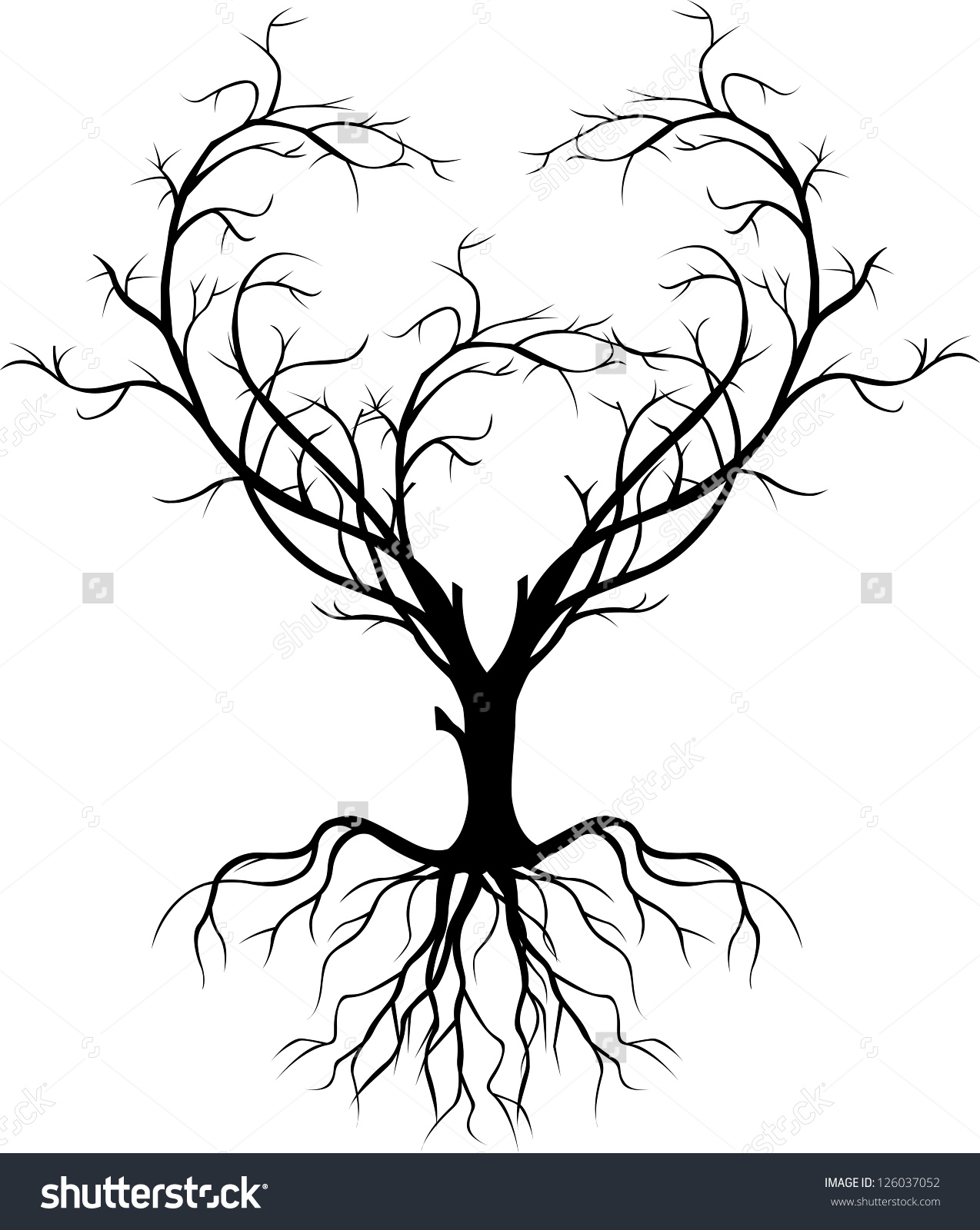 1274x1600 Tree Silhouette Wedding Invitation Tree Silhouette