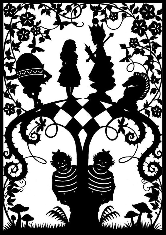 564x797 Alice In Wonderland Paper Cut