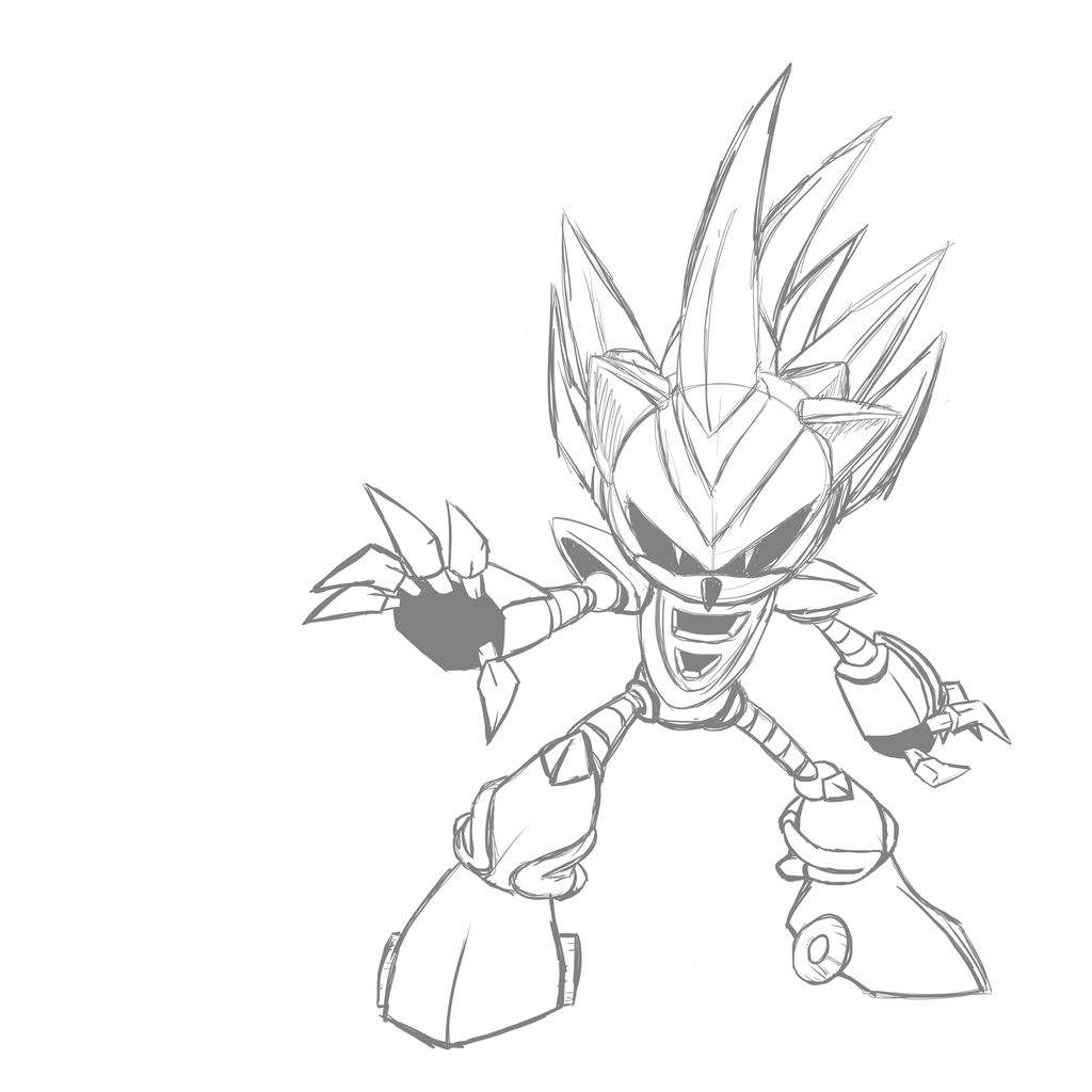 1024x1024 Silver Sonic M.2 Sketch By Sasscannon
