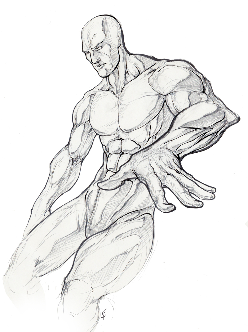 800x1070 Drink'N'Draw Paris Silver Surfer By Kris