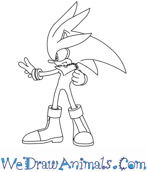300x350 How To Draw Silver The Hedgehog