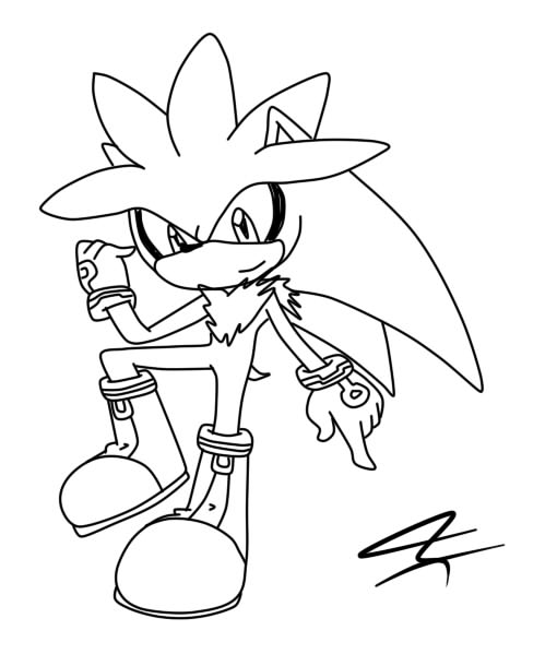 Silver The Hedgehog Drawing at GetDrawings | Free download