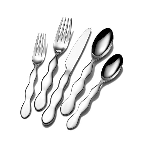 463x463 Sasaki Peapod 20 Piece Flatware Set Silverware Set