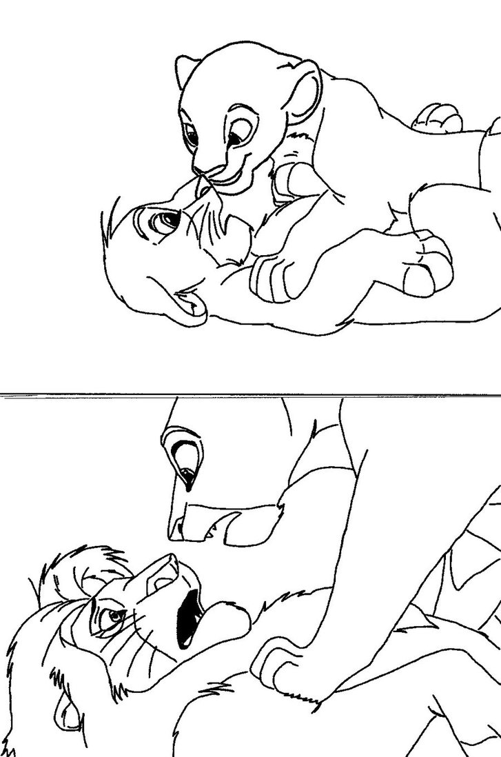 727x1098 Simba And Nala By Razzyragdoll