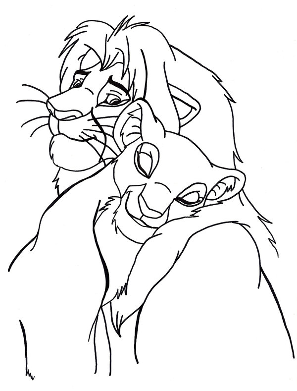 600x789 Simba And Nala By Disney Fairy