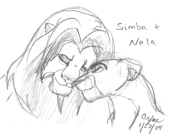 360x274 Simba And Nala By Lionkingclub