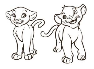 302x220 How To Draw How To Draw Simba And Nala