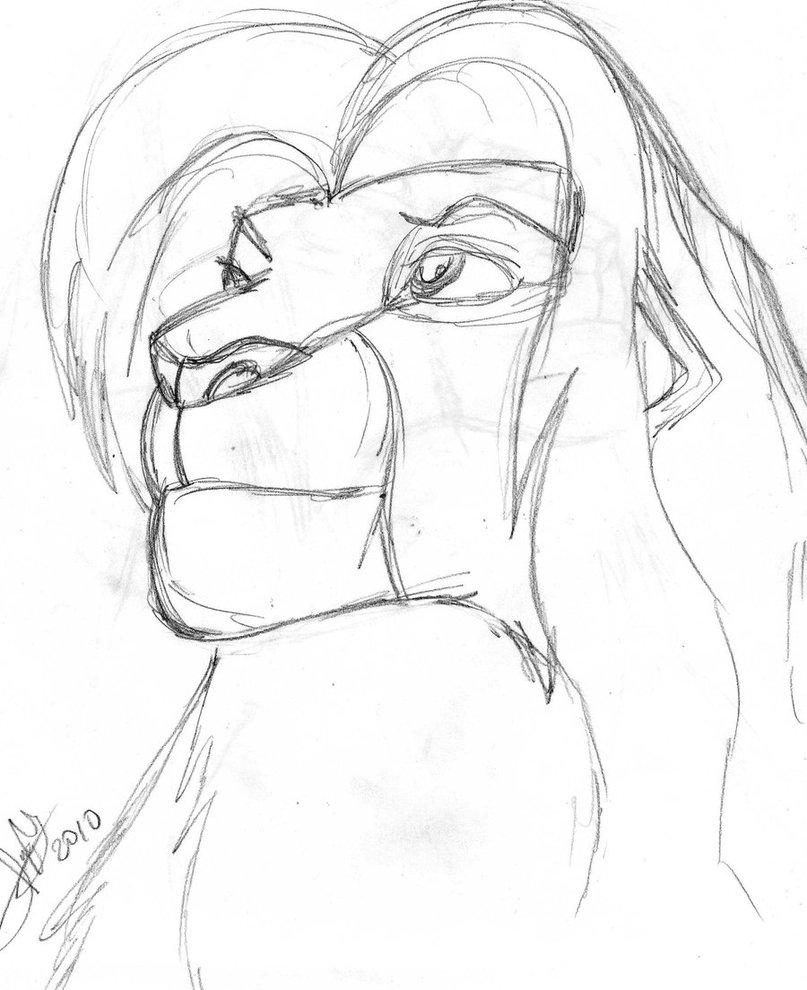 Simba Drawing at GetDrawings | Free download