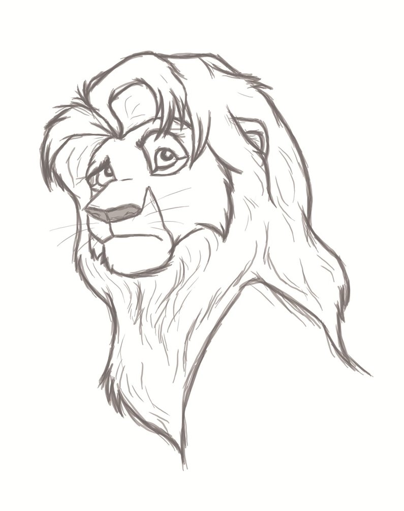 Simba Drawing at GetDrawings | Free download