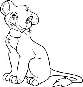 286x302 The Best How To Draw Simba Ideas On Black
